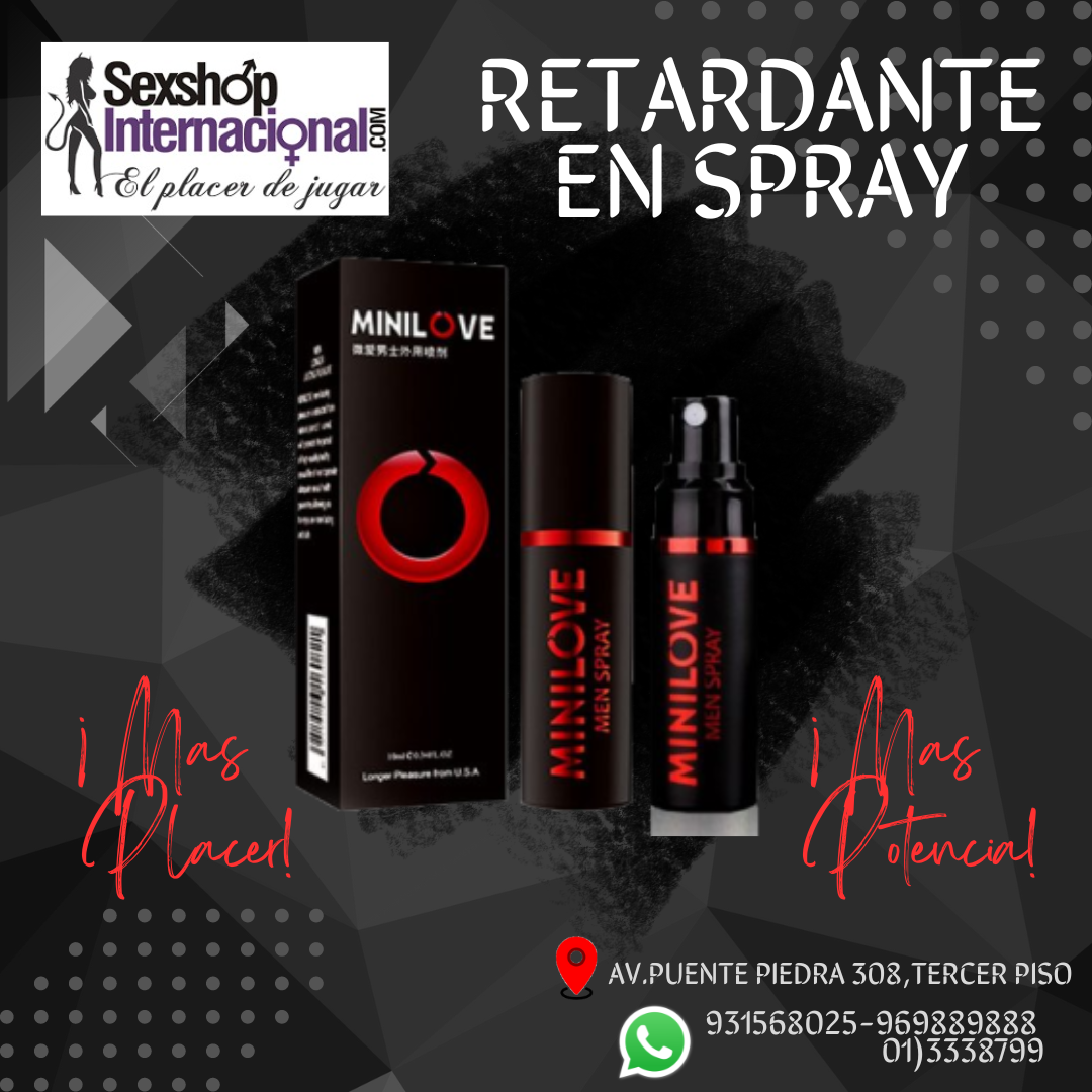 MINILOVE HOMBRE RETARDANTE ERECTOR POTENCIA SEXUAL SEXSHOP